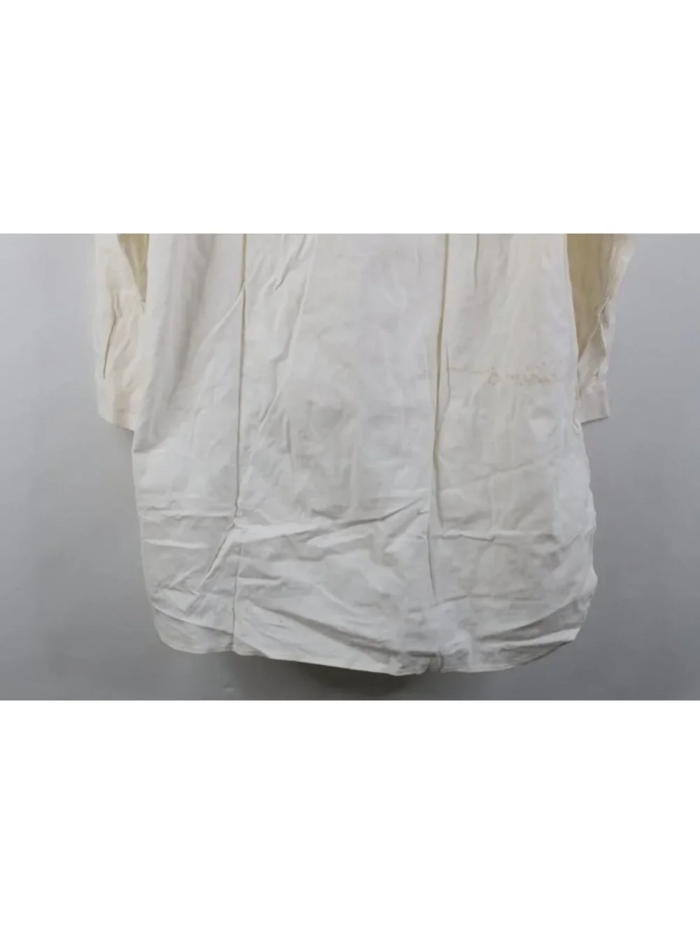Deadstock 1950s Unissued German Military Mens 36 Hospital Grandpa Shirt White